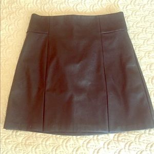 Faux leather skirt